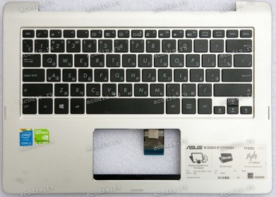 Keyboard Asus TP300LA серебристая русифицированная (13NB05Y1AM1201, 13NB05Y1AM0221)+ Topcase