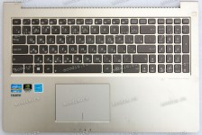 Keyboard Asus UX51, UX51VT серебристая русифицированная (13GNWO1AM102-1, 13N0-N4A0C21)+ Topcase