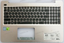 Keyboard Asus X556U золотистый русифицированная (13NB0BG3AP0201, 13N0-UAA0401)+ Topcase