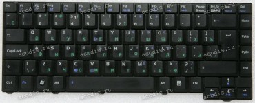 Keyboard Asus F3 черная (04GNI11KRU40-2, MP-06916SU-5282) руссифицированная