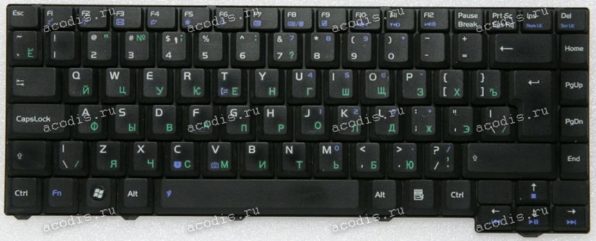 Keyboard Asus F3 черная (04GNI11KRU40-2, MP-06916SU-5282) русифицированная