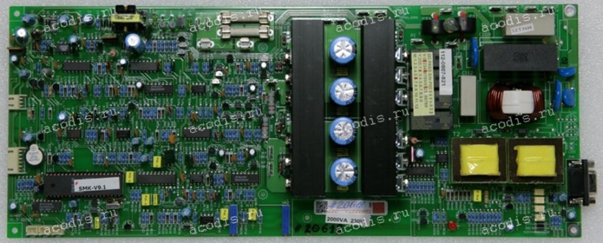 PCB PowerCom Smart King SMK-2000A RM LCD (112-0807-821, QUN807 V1.5) 2000VA 230V SMK-V9.1, SMKN-9.B, SMKN V9.6 2003/03/13