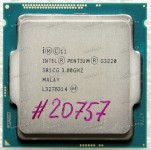 Процессор Socket LGA 1150 Intel Pentium G3220 (SR1CG) (2*2.6GHz, 2*256KiB, 3MiB, HD Graphics (10 EUs), GPU 350-1100 MHz, 22 nm, 53W) SR1CG (C0), SR1RK (C0), CM8064601482519, CM8064601562017, BX80646G3220, BXC80646G3220 (Asus p/n: 01001-006234DP)