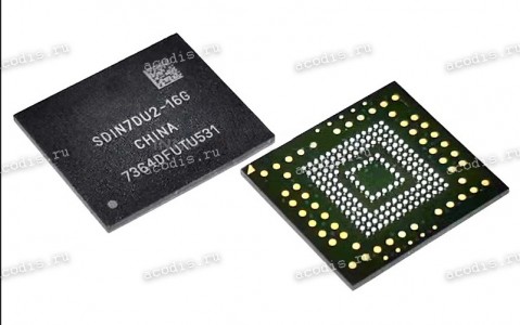 Микросхема SanDisk SDIN7DU2-16G 16GB 64Gb MLCx2 11.5*13-TFBGA153 (Asus p/n: 90NK00E0-R90020) ME372CG EMMC ANDROID TW/ASUS NEW original