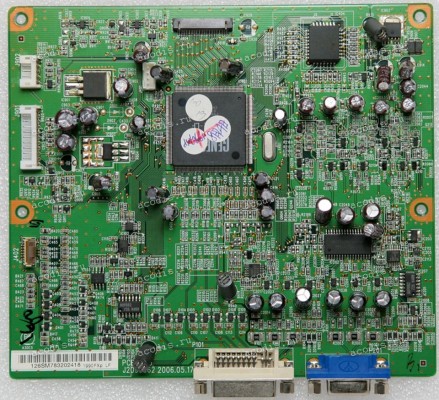 Mainboard NEC 19,0" 1280x1024 LCD1990FXP-BK (L196RY) (E157925) (PCB-036 J2090362) chip GENESIS gm5221I-LF