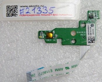 Power Button board & cable HP Pavilion G6-2000 (p/n DAOR33PB6E0) REV: E