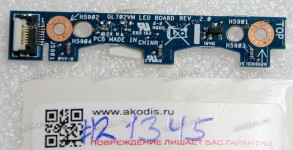 LED board Asus GL702VM (p/n 90NB0DQ0-R10010) REV:2.0