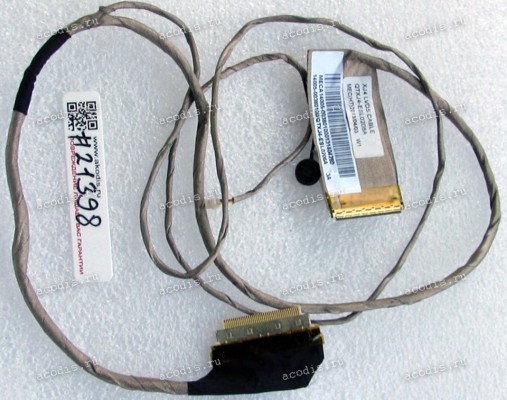 LCD LVDS cable Asus A75V, F75A, F75V, R704A, R704V, X75A, X75V (p/n: 14005-00380100, QTXJ4-ESL0206A, 14005-00380300) Quanta XJ4