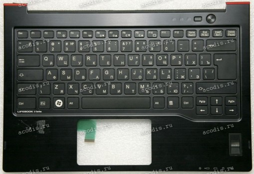 Keyboard Fujitsu Lifebook U772 чёрная, русифицированная (N860-7889-T099, CP568940-01) + Topcase