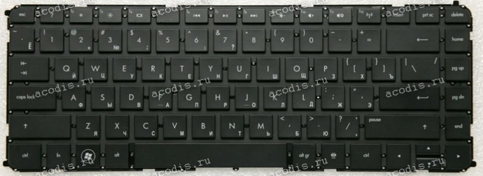 Keyboard HP Envy 4-1000, 4-1100 чёрная, русифицированная (MP-11M73SU6698, PK130QJ1B05)