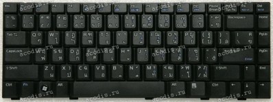 Keyboard Asus A8, W3 чёрная, нерусифицированная, тайский (04GNCB1KTA11-2, MP-05693T0-5284, 0KN0-711TA1209)