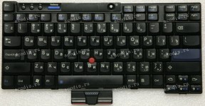 Keyboard Lenovo ThinkPad X200*, X201* чёрная матовая, русифицированная (42T3654, 42T3687, 95PZ38, MP89)