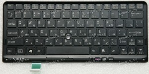 Keyboard Sony Vaio TASTATUR VPCP Series чёрная русифицированная (N860-7885-T001, 148900621)