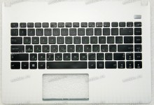 Keyboard Asus X401U-1B чёрная матовая, белый topcase (13GN402AP0201, 90R-N402K1J80U) + Topcase