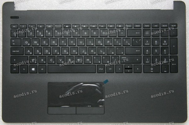 Keyboard HP 250 G6, 255 G6, 15-bs, 15-bw серый матовый,  русифицированная (AP204000E00, AP204000E20, 2B-AB316C211, PK132044A05, AM204000100, 929906-251, CP:FA204000W20#2, Synaptics 920-00338802RevA, TM-03320-001, HT739D0, AM204000110) +Topcase TOP COVER D