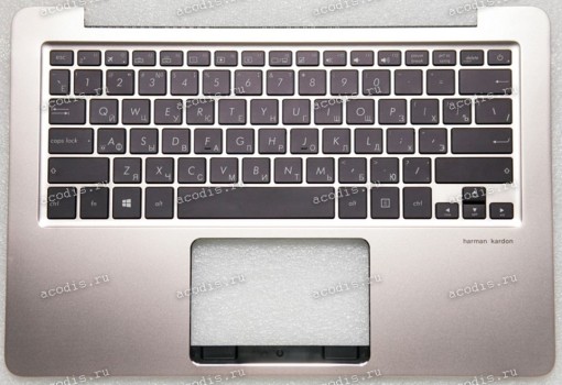 Keyboard Asus UX330UA-1C розовый металлик, русифицированная (90NB0CW2-R30200, 13NB0CW2AM0311) + Topcase