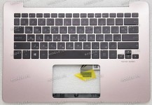 Keyboard Asus UX430UN-1C, UX430UA-2C розовый, металлик, русифицированный (90NB0EC4-R30RU0, 90NB0GH3-R30RU0)+ Topcase
