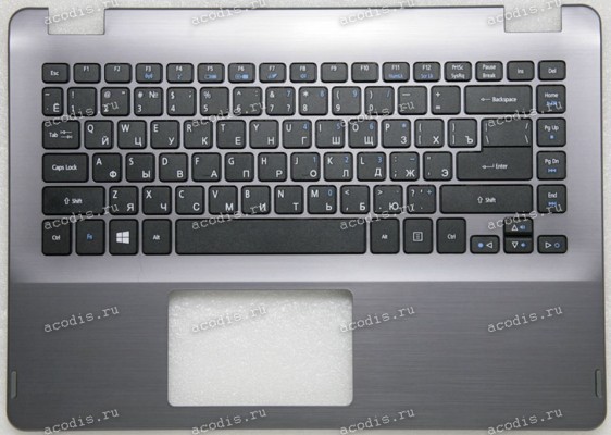 Keyboard Acer Aspire R3-471T серый металл, русифицированная (60.MSTN7.020, 3UZQXKATN00, TEQ37ZQXTAT, N00159001215, 350738281) + Topcase Original NEW