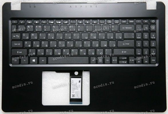 Keyboard Acer Aspire 3 A315-42-54, A315-42G-R2HR N19C1 чёрная матовая, русифицированная (6BHF8N2005, FA2ME000300, PK132CE2B04, AEZAU700110, NKI151S051, 93855146KA01, SV5T_A72B, AM2ME000100-SSH3-0A-99I-011-0A5B, EH5LW_KB_SUPP_PLATE, AP2ME000101BLC1-0A-99M-