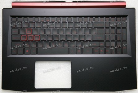 Keyboard Acer Nitro 5 AN515-51, AN515-52-76x9, AN515-54-51CU чёрно-красная матовая русифицированная (AP290000400, FA290000200, LG5P_A52BRL, NKI1513067, 92904F9AK201) + Topcase Original NEW Keyboard Acer Nitro 5 AN515-51, AN515-52-76x9, AN515-54-51CU чёрно-красная матовая русифицированная (AP290000400, FA290000200, LG5P_A52BRL, NKI1513067, 92904F9AK201) + Topcase Original NEW