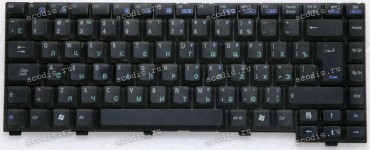 Keyboard Asus M6800N чёрная матовая, русифицированная (K000962R1, 04-N951KRUS0)