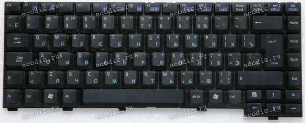 Keyboard Asus M6800N чёрная матовая, русифицированная (K000962R1, 04-N951KRUS0)