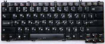 Keyboard Lenovo IdeaPad Y510, Y520 русифицированная, чёрная матовая (25-007583, MP-0690, 04GNE31KRU00LV)