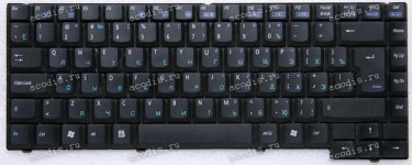 Keyboard Asus A3, A4, A7, A7D, A7M, A7J, A7S. A7V русифицированная, чёрная матовая (04GND00KRU00, 9J.N5382.J0R, 070603688)
