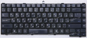 Keyboard iRU Stilo 1614L, Stilo 1714L, Advent 7061M ECS русифицированная, чёрная матовая (99.N5382.70R, NSK-E370R, 410A00885)