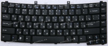 Keyboard Acer TravelMate 4670, 2300, 2310, 2410, 4000,  чёрная матовая,  русифицированная (90.4C507.00R, 904C50700R618)