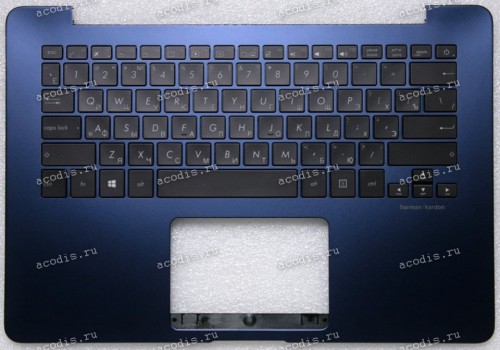 Keyboard Asus UX430UQ-2B синий металлик, русифицированная  (90NB0DS5-R31RU0)+ Topcase