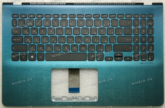 Keyboard Asus S530U, S530UN, X530FN, X530UA, X530UF, X530UN-1A голубой русифицированная (90NB0IA1-R32RU0)+Topcase