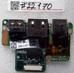 USB & RJ45 & RJ11 board Toshiba Satellite U300, U305 (p/n 33BU1LB0000, DA0BU1PC6D0)