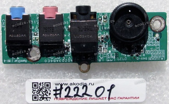 Audio board Acer Aspire 4520, 4720 (p/n:34Z03AB0000 DA0Z03AB6E0)