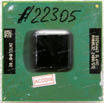 Процессор Socket 478 Intel Pentium 4-M 2.4 (p/n: SL6VC) (2.40GHz=100MHz x 15, 512kB