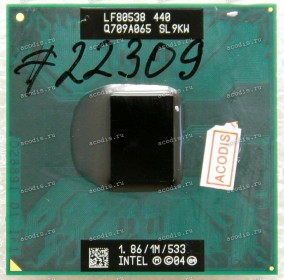 Процессор Socket M (mPGA478MT) Intel Core M 440 (SL9KW) (1.87GHz=133MHz x 14, 1MB, 65nm