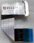 LCD LVDS FFC шлейф мониторный обратный 30 pin, шаг 1.0 mm, длина 200 mm Samsung LCD Monitor S19A450BR (p/n BN96-14065G), с замком с одной стороны
