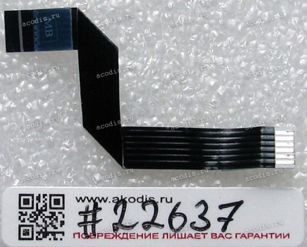 FFC шлейф 6 pin обратный, шаг 1.0 mm, длина 70 mm black