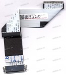 LCD LVDS FFC шлейф мониторный обратный 30 pin, шаг 1.0 mm, длина 215 mm, с замками с двух сторон