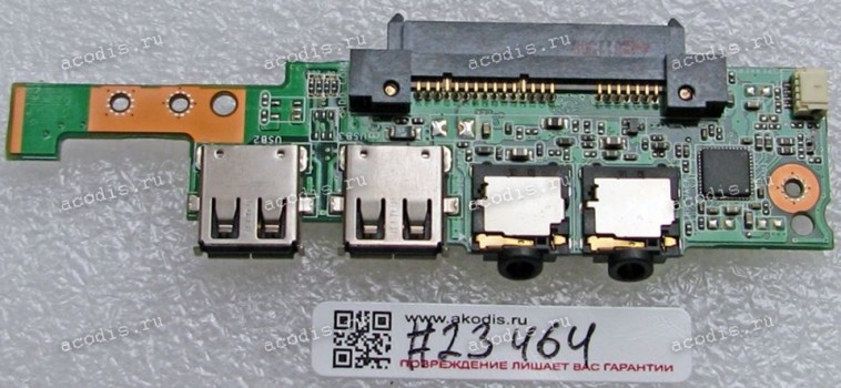 HDD SATA & USB & Audio & Power button board Asus Eee PC 1005HA (p/n: 60-0A1LI01000-A03, 69NA1LB10A03-01)