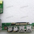 USB & Audio & CardReader & RJ-45 board Asus Eee PC 1015B (p/n 60-0A3AI03000-A02, 69NA3AB14A02-01)