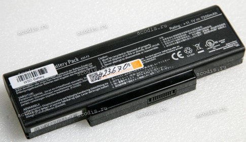 АКБ Asus A9, F2, F3, F7, F96, Pro31Q, S62, S96, X53, Z53, Z9, Z94, Z9400, Z96, Z9600, BenQ Joybook R55, Clevo M661, M665, LG E500, Mitac EL80, MSI MEGABOOK GX600, M1034, M655, M660, M662, M670, M673, M675, M677, VR600 (7200mah) (A33-F3)