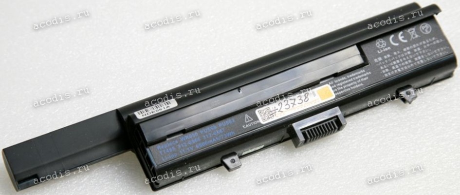 АКБ Dell XPS M1330 6600 mAh/73Wh (PU556, WR050, 312-0566) replace