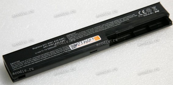 АКБ Asus X301, X301A, X301U, X401, X401A, X401U, X501, X501A, X501U 5200mAh (A31-X401, A32-X401, A41-X401, A42-X401) replace