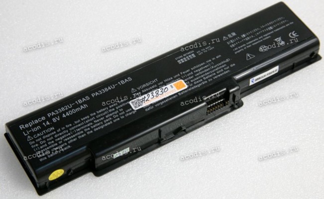 АКБ Toshiba Dynabook Aw2, Ax2, Ax3, Satellite A60, A65 4400 mAh (PA3382U-1BAS, PA3384U-1BAS) replace