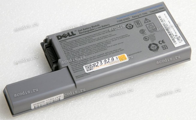 АКБ Dell Latitude D531, D820, D830, Precision M4300, M65 56Wh (CF623, CF704, YD623, YD624, 312-0394, 312-0401, 312-0402, DF192, DF130, DF249, FF232, M4300, D531, D830, 310-9122, CF711, YD626)