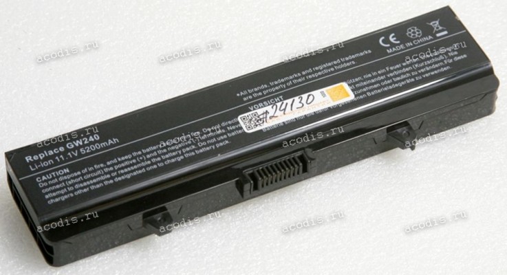 АКБ Dell Inspiron 1525, 1526, 1545, Vostro 500 5200mAh (312-06340C601H, 0D608H, 0GP952, 0GW240, 0GW252, 0RN873, 0RU586, 0WK379, 0X284G, 0XR693, 0XR694, 0XR697, K450N
, 399N, C601H, CR693, D608H, GP252, GP952, G555N, 0F965N, GW240, GW241, GW252, HP277, HP2