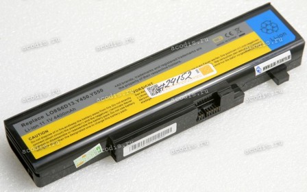 АКБ Lenovo Ideapad Y550, Y450 4400mAh (L08O6D13, L08S6D13, L08O6D13, L08L6D13, 55Y2054) replace