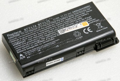 АКБ MSI CX700, CX600, CR620, CR610, CR600, A6200, A5000, A500 49Wh/4400mAh (91NMS17LD4SU1, 91NMS17LF6SU1, 957-173XXP-101, 957-173XXP-102, BTY-L74, BTY-L75, MS-1682) replace