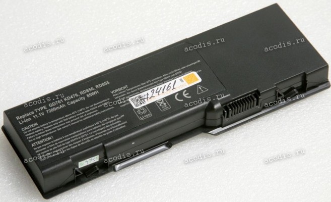 АКБ Dell Inspiron 6400, E1405, E1501, E1505, Latitude 131L, Vostro 1000 85Wh/7200mAh (KD476, GD761, 312-0428, TD347, PD945, RD850, RD859, UD260) replace